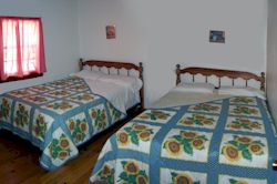 Bedroom in duplex cabin