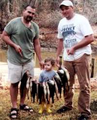 Why are you pointing at MY fish, Dad?