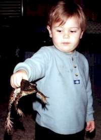 Hey Mom... frog's legs for dinner!