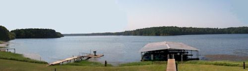 Toledo Bend lakefront at Alpine Marina