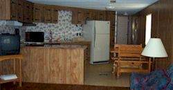 Kitchen - dining area in one of our rental mobile homes