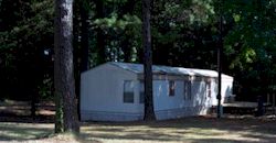 Mobile home rentals available at Alpine Marina