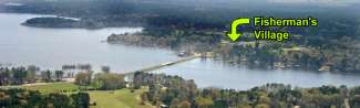 Location of Fisherman's Village at Toledo Bend Lake