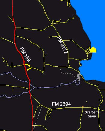 Cottage location - detail map